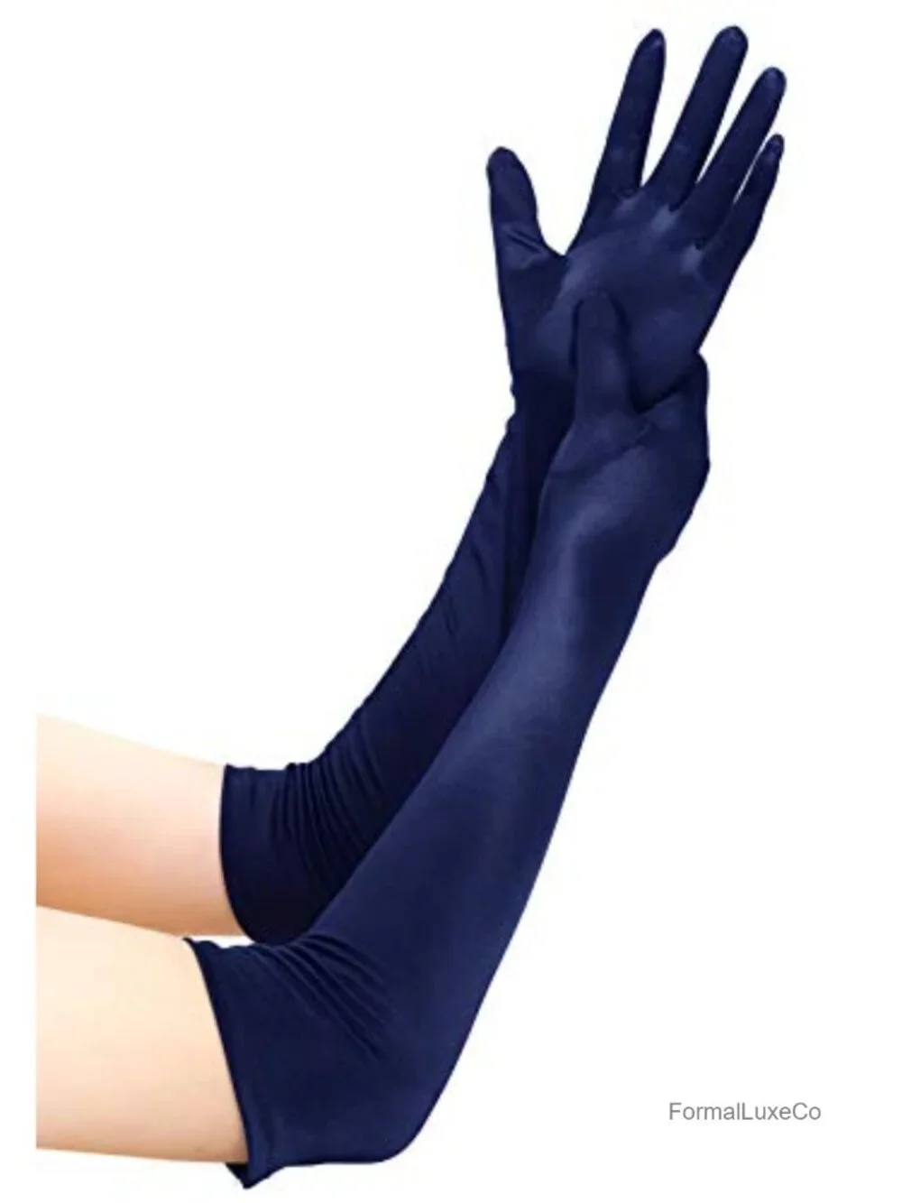 Women's Elbow Length Satin Gloves Formal Opera 1920s Vintage Party Accessory